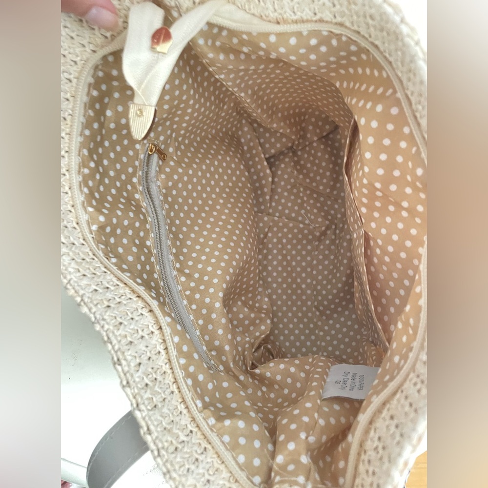 Lulla Collection Raffia Tote With Flowers - Picture 8 of 10